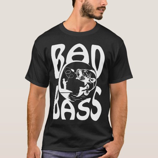 Slechte Baars SVG Aangepaste Kleur T-shirt (Voorkant)