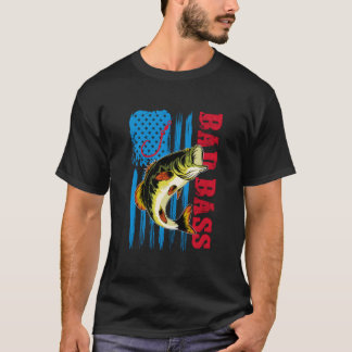 Slechte Baars Vlag Vissen T-shirt