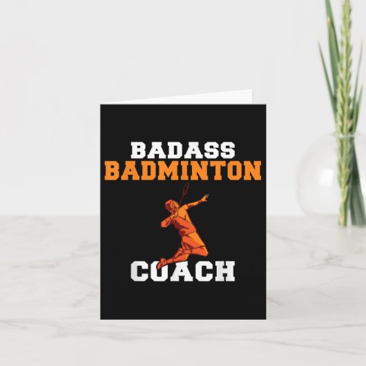 Slechte Badmintoncoach Kaart (Voorkant)