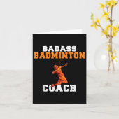Slechte Badmintoncoach Kaart (Gele Bloem)