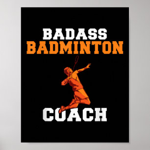 Slechte badmintoncoach poster