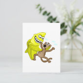 slechte banaan briefkaart (Staand voorkant)