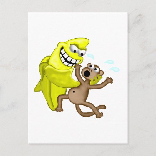 slechte banaan briefkaart (Voorkant)