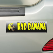 slechte banaan bumpersticker (Op auto)