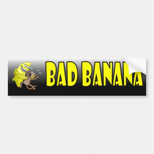slechte banaan bumpersticker (Voorkant)