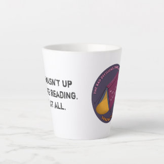 Slechte beslissingen Boek Club Extra Grote Koffie Latte Mok