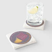 Slechte Besluiten Boek Club Stone Onderzetter (Zijkant)