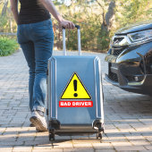 Slechte bestuurder op de weg (autoalarm) sticker (Koffer Insitu)