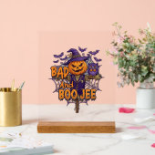 Slechte Boo Jee Pompoen Vogelverschrikker Paarse U Acryl Bord (Huwelijk)