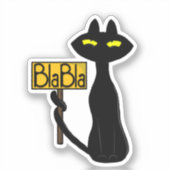 Slechte Boogie - De Kat- "BlaBla" grappige sticker (Voorkant)