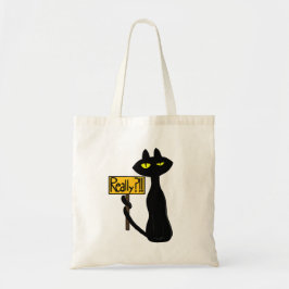 Slechte Boogie -De Kat- "Echt waar?!!" Grappige Bo Tote Bag