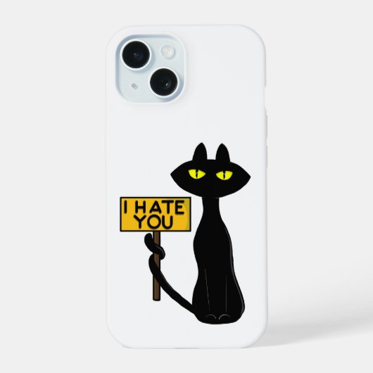 Slechte Boogie -De Kat- "IKHAATJE" grappige telefo iPhone 15 Case (Achterkant)