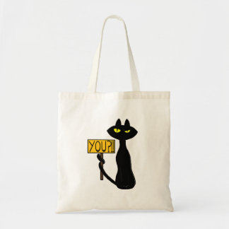 Slechte Boogie -De Kat- "Jij?!!" grappige boodscha Tote Bag