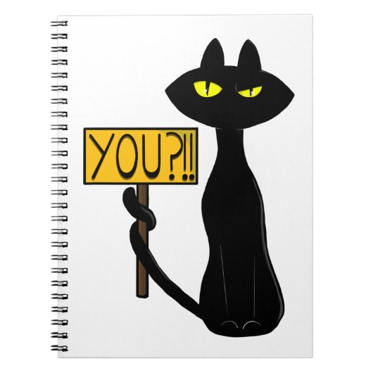 Slechte Boogie -De Kat- "Jij?!!" grappige Notitieb Notitieboek (Voorkant)