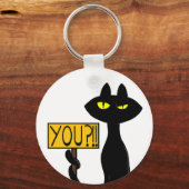 Slechte Boogie -De Kat- "Jij?!!" grappige sleutelh Sleutelhanger (Voorkant)