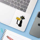 Slechte Boogie -De Kat- "Jij?!!" grappige Stickers (Laptop met iPhone)