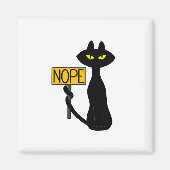 Slechte Boogie -De Kat- "NEE" grappige Magneten (Voorkant)