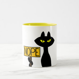 Slechte Boogie -De Kat- "NEE" grappige mokken