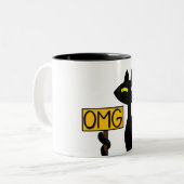 Slechte Boogie -De Kat- "OMG" grappige mokken (Voorkant links)