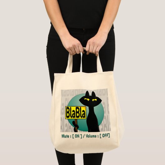 Slechte Boogie Grappige Boodschappentas - BlaBla Tote Bag (Voorkant (product))