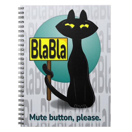 Slechte Boogie Grappige Notitieboek - BlaBla (Voorkant)