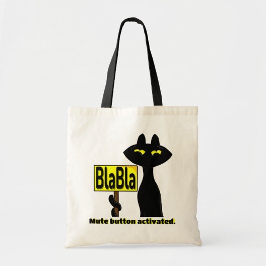 Slechte Boogie Grappige Tote Tas - BlaBla (Voorkant)