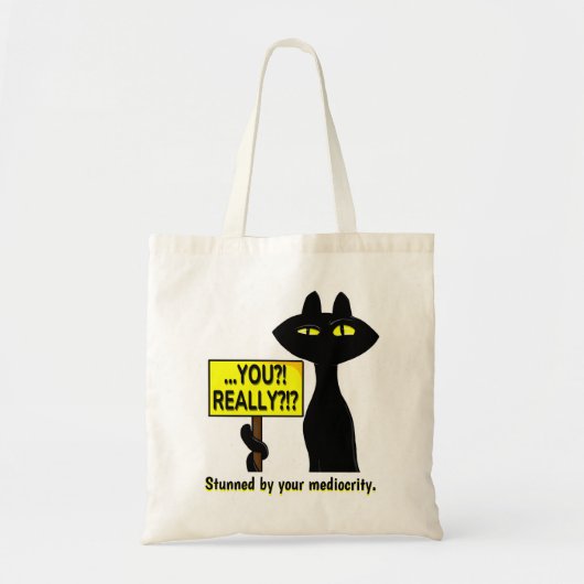 Slechte Boogie Grappige Tote Tas - Jij?! Echt?! (Voorkant)