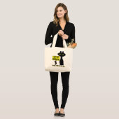 Slechte Boogie Grappige Tote Tas - Niet mijn probl (Voorkant (model))