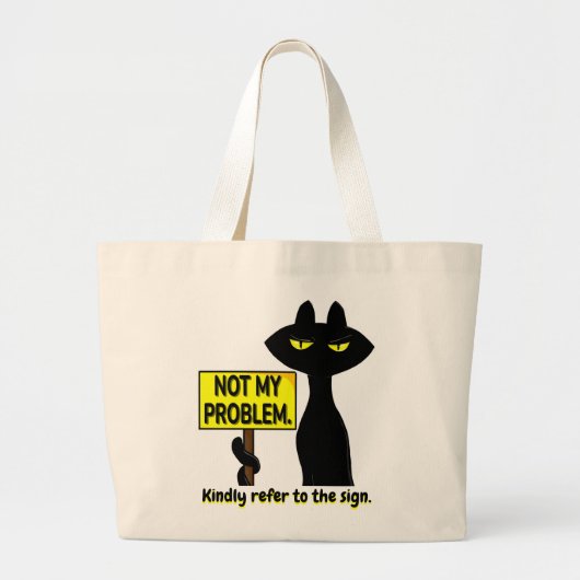 Slechte Boogie Grappige Tote Tas - Niet mijn probl (Voorkant)
