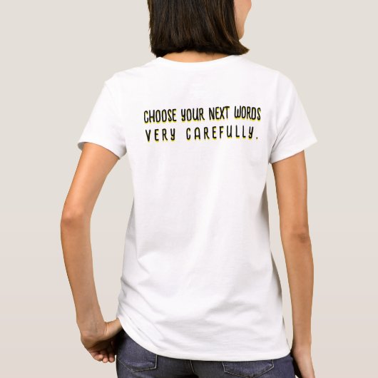 Slechte Booglie Grappig Ben Je Serieus? T-shirt (Achterkant)