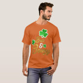 Slechte Boozy Funny Saint Patricks Dag Drink T-shirt (Voorkant volledig)