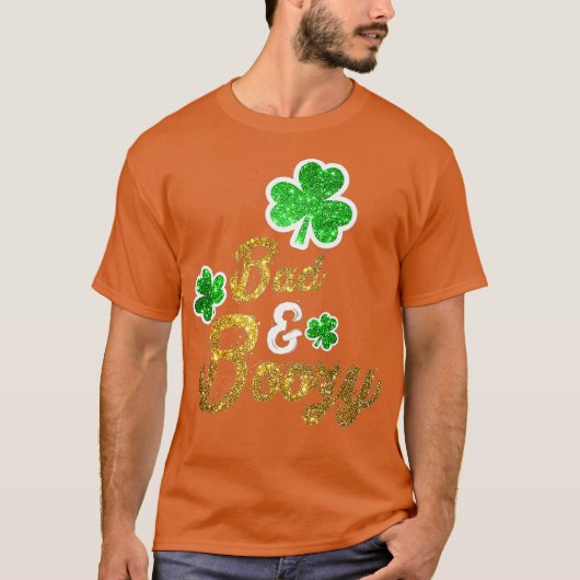 Slechte Boozy Funny Saint Patricks Dag Drink T-shirt (Voorkant)