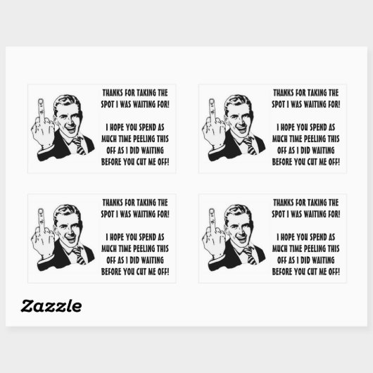 Slechte chauffeur Parkeerplaats Sticker (Vel)