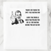 Slechte chauffeur Parkeerplaats Sticker (Tas)