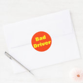 Slechte chauffeur! Sticker (Envelop)