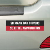 "Slechte chauffeurs" grappige bumpersticker (Op auto)