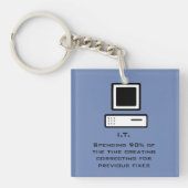 Slechte computerwetenschap sleutelhanger (Voorkant)