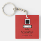 Slechte computerwetenschappen sleutelhanger (voorkant)