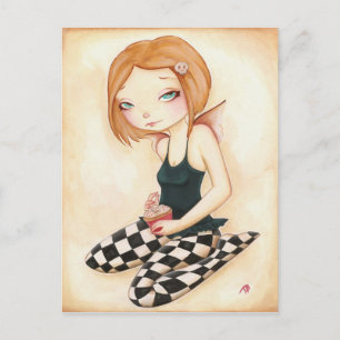 Slechte cupcake - sprookjeskoekje briefkaart