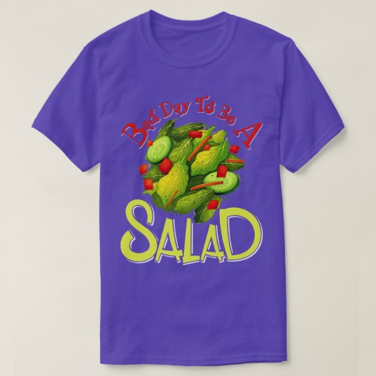Slechte dag als salade, Vegan Vegetarian Salad T-shirt (Design voorkant)