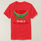 Slechte dag als watermeloen t-shirt (Design voorkant)