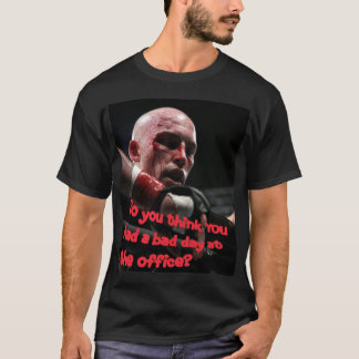 "Slechte dag bij het kantoor" donkere T-shirt