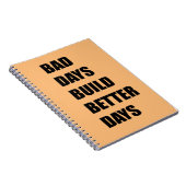 Slechte dag bouwen betere dagen notitieboek (Rechterzijde)