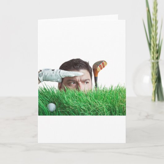 Slechte dag golfen is beter dan een goede dag werk kaart (Voorkant)