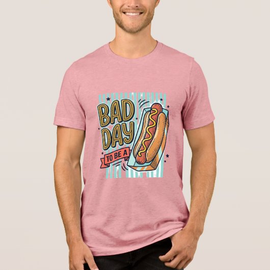 Slechte Dag Hot Dog Retro Vector T-shirt Ontwerp_1 (Voorkant)
