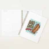 Slechte Dag Hot Dog Retro Vector T-shirt Ontwerp_1 Planner (Display)