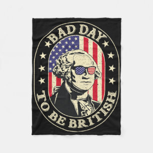 Slechte dag om Brits patriot George Washington te Fleece Deken