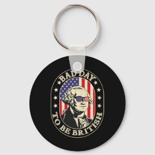Slechte dag om Brits patriot George Washington te  Sleutelhanger