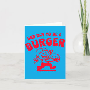 Slechte Dag Om Een Hamburger Te Zijn Grappige Scha Kaart