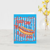 Slechte Dag Om Een Hotdog Te Zijn Funny Bbq Grille Kaart (Gele Bloem)